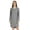 Heather Light Gray, variant on Inkmeso Solid Jersey Nightgown For Women Long Sleeve Button Down Sleepshirt Loungewear Nightdress