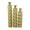 Gold Tall Distressed Metallic Solid Geometric Round S/3 34", 29", 25"H, variant on DecMode 34", 29", 25"H Tall Distressed Metallic Gold Metal Vase with Growing Vine Pattern, Set of 3