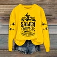 thumbnail image 5 of Chuancc Crewneck Sweatshirts Women Oversized Crewneck Sweatshirt for Women Fall Sweatshirt Personalized Pullover Tops Comfort Color Sweatshirts Fall Outfits for Women 2025 Yellow L, 5 of 5