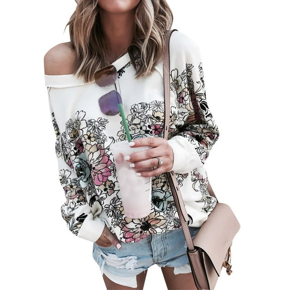 Aayomet Workout Tops For Women Womens Tops Dressy Casual Fall Cute Tops Turtleneck Business White T Shirts,White L