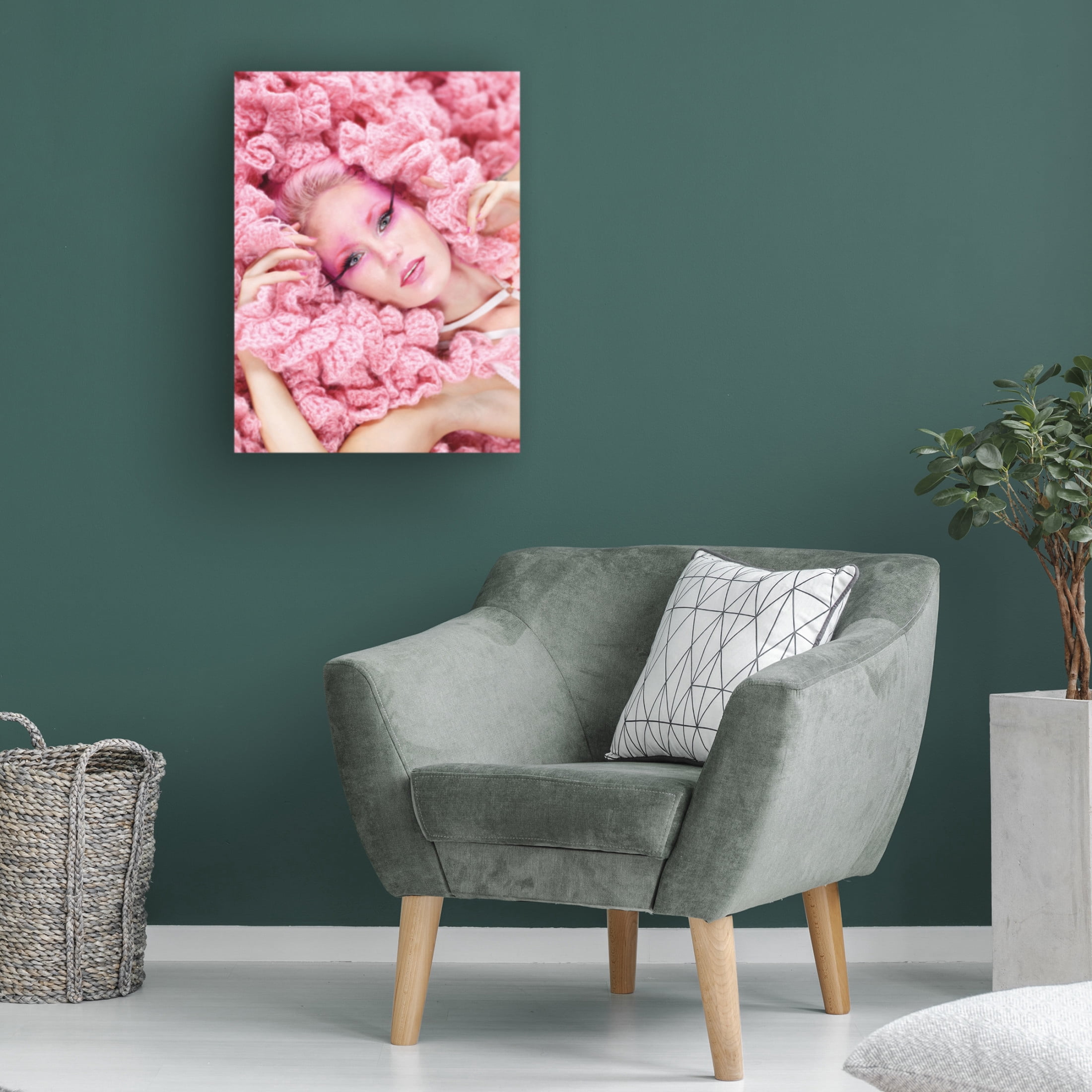 Trademark Fine Art Michael Allmaier pink lady Canvas Wall Art
