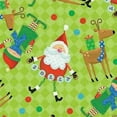thumbnail image 3 of Dog Holiday Bandanas Christmas Them Print Festive 19" or 22" Square Pick Pattern (Santa and Elf - 22"L x 22"W), 3 of 3
