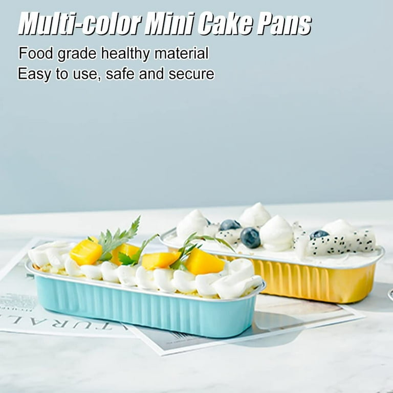 Aluminum Foil Mini Loaf Pans With Lids 50 Packs Baking Cups