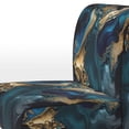 thumbnail image 4 of Designart Chaise d'Appoint en Marbre Bleu "Blue Tones in Geode Marble IV" - Fauteuil Moderne pour Chambre, 4 of 7