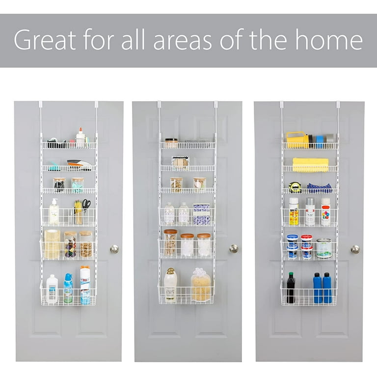  Smart Design Over The Door Pantry Organizer Rack with