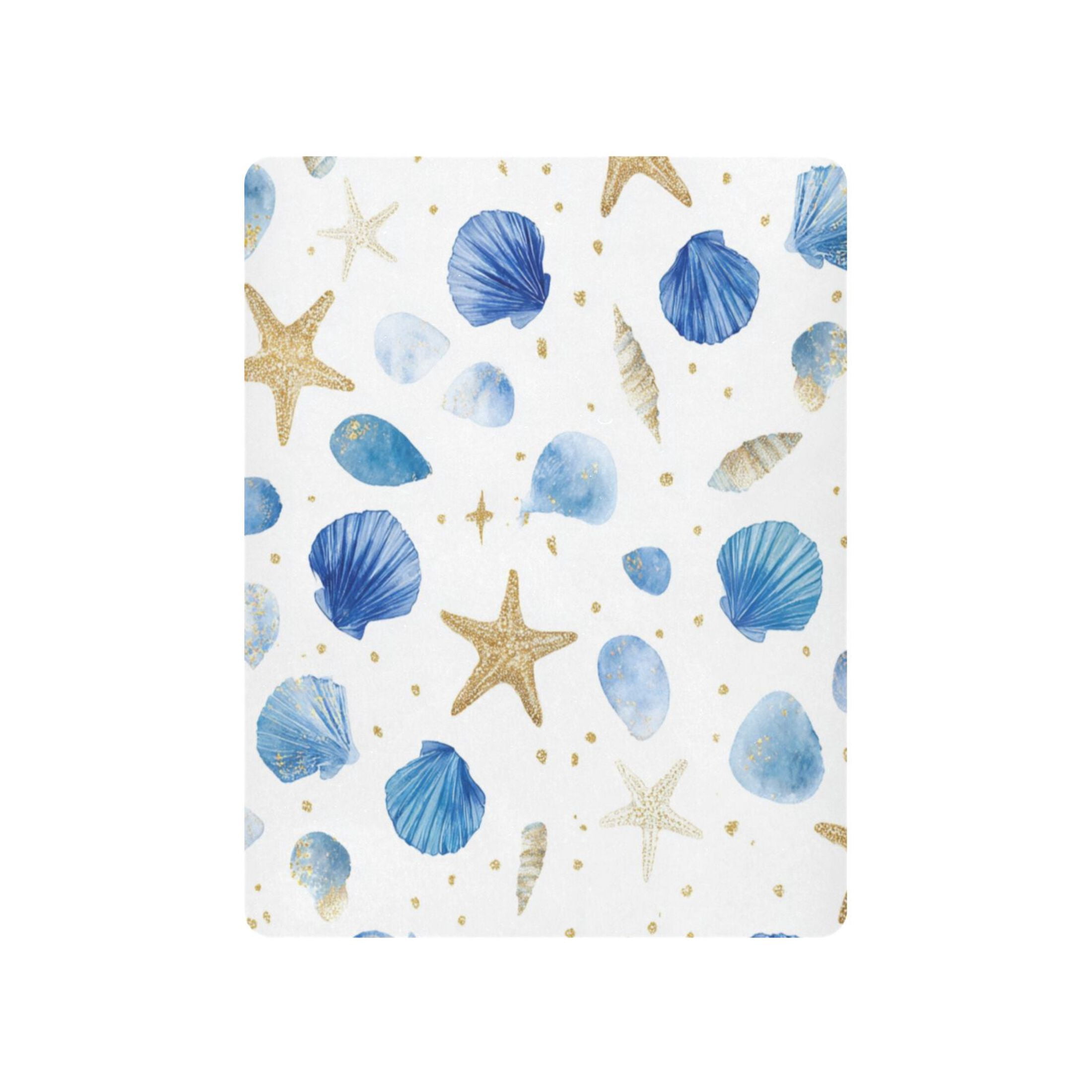 Baby Essentials 52”x 28”- Standard Cotton-like Modal Elastic- Little Starfish Design Crib Sheets for Newborns and Toddlers