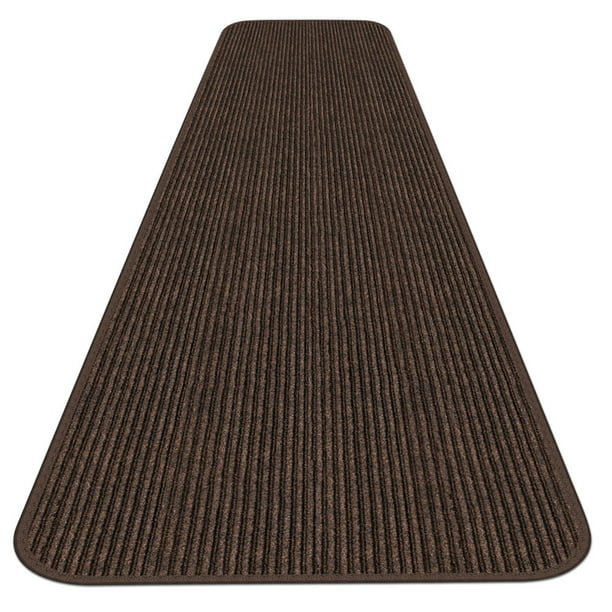 Indoor Outdoor Double Ribbed Carpet, Rubber Backed Outdoor Runner Rugs
