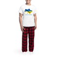thumbnail image 5 of CafePress - I Stand With Ukraine Flag Ukrainian Pride Pajamas - Men's Light Loose Fit Cotton Pajama Set, 5 of 7