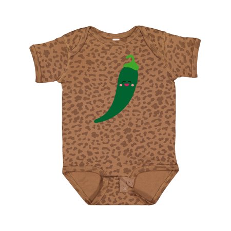 

Inktastic Green Chili Pepper Kawaii Gift Baby Boy or Baby Girl Bodysuit
