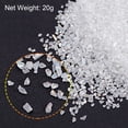 thumbnail image 3 of Unique Bargains White Irregular Metallic Glitter Crushed Glass Chips, 20g, 1-3mm, 3 of 5