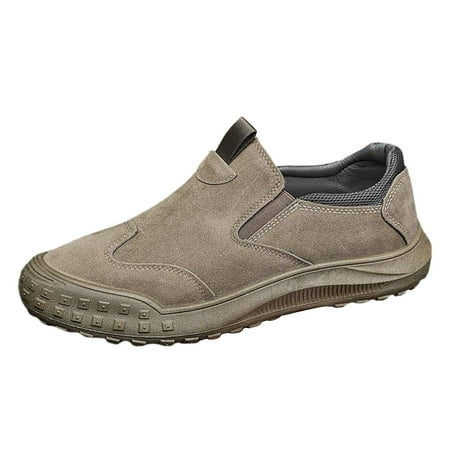 KELINFONG Slip on Shoes for Men Casual Walking Loafers with Arch Support Lightweight Non Slip Sneakers