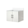 thumbnail image 3 of Glossy White Solid Wood Bath Vanity Unit - 24 In. W X 22 D Cultured Marble Countertop Soft Close Top 24"w 22"d Drawer, 3 of 3