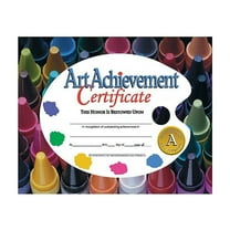 Hayes Art Achievement Certificate Style A, 11 x 8-1/2 inches, Pack of 30