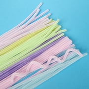 Hello Hobby Fuzzy Sticks, 100 Count, Pastel Multicolor Chenille Stems for Kids Crafts and DIY Projects