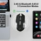 thumbnail image 5 of Wireless Silent Mouse Bluetooth Dual Mode Design, 2.4G Dual Mode Rechargeable Optical Mouse for Laptop PC Game Office, 5 of 5