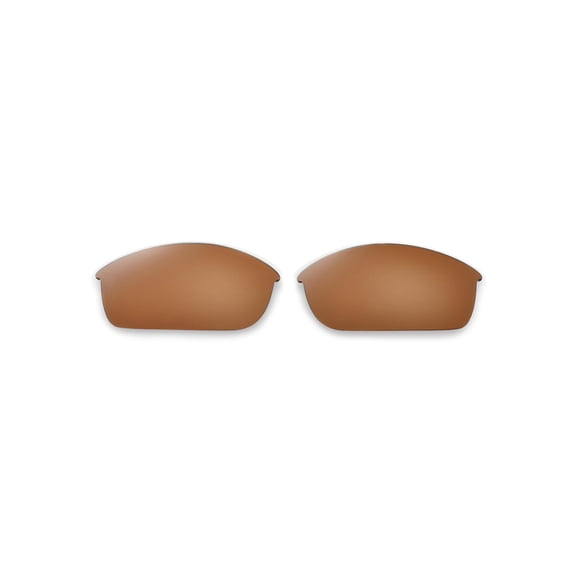 Walleva Brown Polarized Replacement Lenses for Oakley Flak Jacket Sunglasses
