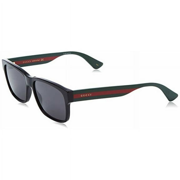 Black Red Stripe Ladies Sunglasses - GG0340S-006