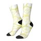 thumbnail image 1 of Balery Lemon Potatoes Calcetas Largas con Estampado para Hombre y Mujer – Suaves y Transpirables, Talla Única (US 5-11), 1 of 6