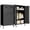 Black, variant on Metal Wardrobe Coat Cabinet with Adjustable Shelves and Hanging Rod,Storage Closet Locker for Bedroom,Kids Room,Office, Home, School,Almirah for Clothes,Blanket.