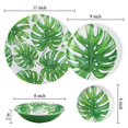thumbnail image 2 of Gourmet Art 4-Piece Monstera Heavyweight and Durable Melamine 6 Inch Plate, for Indoors Outdoors Use, Party and Everyday Use., 2 of 4
