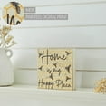 thumbnail image 4 of VHC Brands Buzzy Bees Home is My Happy Place MDF Block Sign 6x6, Spring Decor, Home Decorations for Wall or Door, Spring and Easter Hanging Decoration, 4 of 4