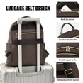 thumbnail image 4 of JIALIOU Mini Backpack Purse for Women Quilted Casual Daypack Small Travel Shoulder Bag, Coffee Brown, 4 of 7