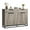 Datong 40084 gray, variant on Modern Farmhouse Sideboard Buffet Cabinet, 55 Inch Large Storage Cabinet with 2 Drawers, 4 Doors, Adjustable Shelves, Black Metal Handles for Kitchen, Dining Room
