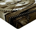 thumbnail image 2 of Ambesonne Industrial Fitted Sheet, Aged Gears, Twin XL Size, Sepia, 2 of 3