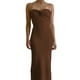 thumbnail image 2 of VISgogo Vestido Delgado para Mujer Color Sólido Cruzado Hombro Diseño Punto Versátil Elegante Vestido de Cóctel VISgogo moda, 2 of 3