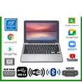 thumbnail image 1 of Pre-Owned Asus Chromebook C202SA-YS02 Intel Celeron N3060 1.6GHz 4GB RAM 16GB SSD, Blue(Scratch and Dent), 1 of 1