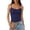 C-Blue212, variant on DHFJKG Camisole Tops For Women Lace Trim Tank Top With Built In Bra Spaghetti Strap Crop Cami Shirt Summer Going Out Clothes