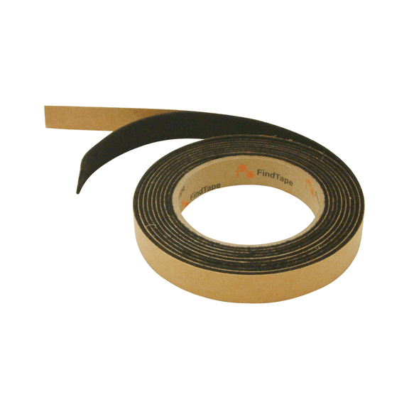 FindTape Polyester Felt Tape [1.5mm thick] (FELT-065): 3/4 in. x 10 ft. (Black)