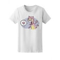 thumbnail image 2 of Furry Cat Love Costume Lady T-Shirt Women -Image by Shutterstock, Female XX-Large, 2 of 4