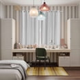 thumbnail image 4 of Gray Stripes Kitchen Curtains Window Panels, Vintage Minimalist Lines Texture Insulated Window Treatment Curtain, Grommet Curtains for Bedroom/Living Room/Bathroom, 2 Piece 42"Wx63"L, 4 of 8
