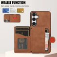 thumbnail image 2 of Crossbody Leather Case With Card Bag For Samsung Galaxy S24 Series,iPhone 15 Pro, 2 of 5