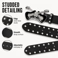 thumbnail image 5 of TRISJEM Y2K Guitar Belt, Unisex Punk Rock Studded Waist Belt with Metal Guitar Buckle, Vintage Gothic Fashion Accessory for Jeans, Streetwear and Casual Style, 5 of 8