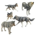 thumbnail image 2 of 5x Animal Modelo, Siberian Wildlife Realistas iños Educación Playset Decoración Regalos de Cumpleaños Hugo Lobos salvajes animales, 2 of 9