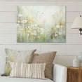 thumbnail image 2 of Designart "Green Beige peaceful Meadows II" Abstract Botanicals Metal Art Print, 2 of 5