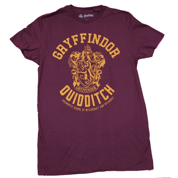 Harry Potter Mens T-Shirt - Gryffindor Quidditch Crest Logo (Small)