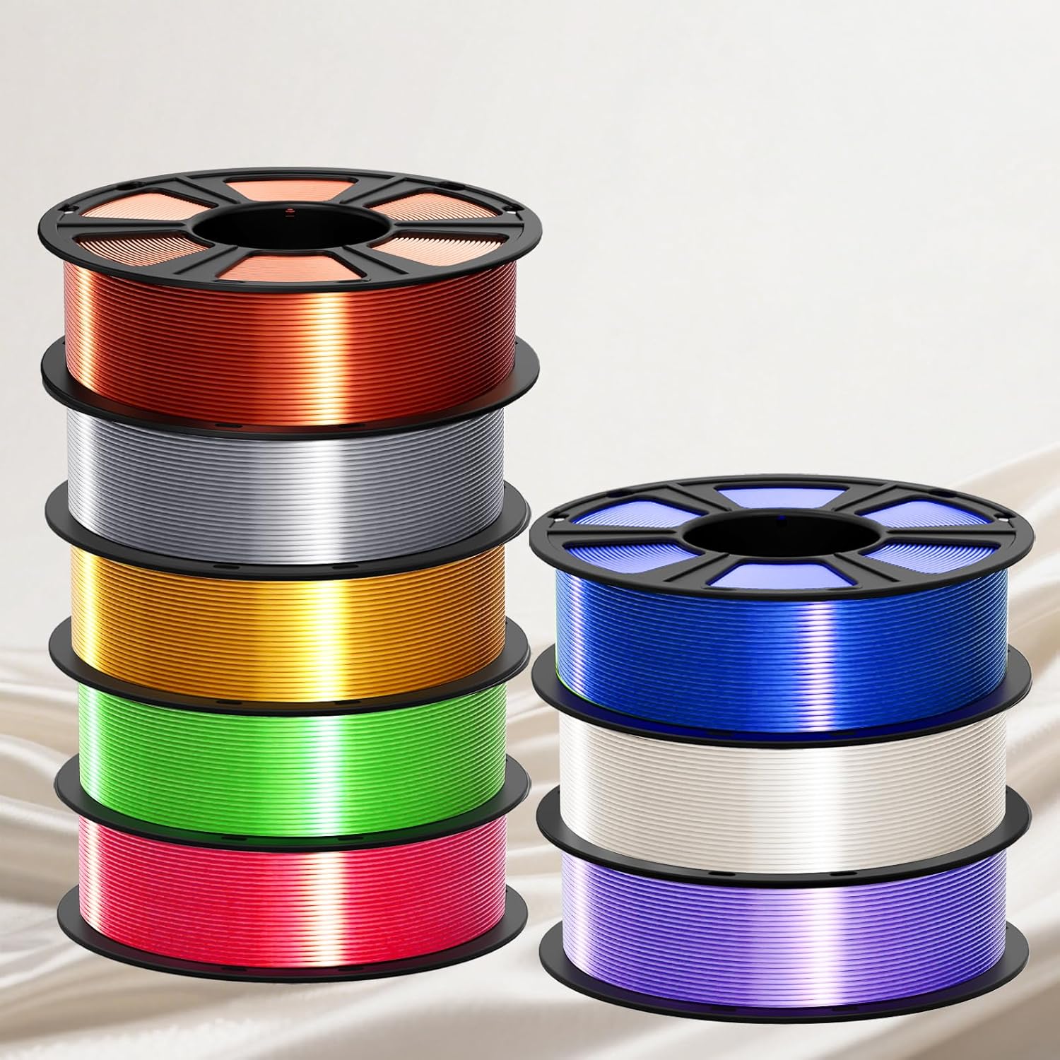 Metal Shine Filament 1.75mm for 3D Printer, Silk PLA 1kg (2.2lbs) Spool, Metallic Royal Blue 3D Printing Filament, Dimensional Accuracy +/- 0.02 mm