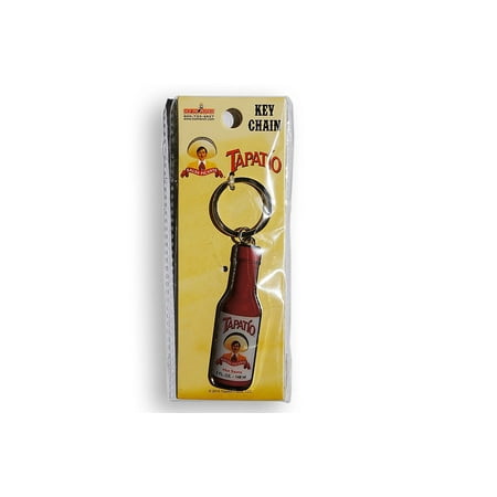 Refillable Keychain Bottle Tapatio, TAPATIO BOTTLE, Officially Licensed Tapatio Hot Sauce Brand, High Quality Metal KEYCHAIN ()