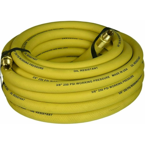 Good Year 25' x 3/8" 250 PSI Rubber Air Compressor Hose Goodyear USA Made 12182