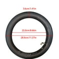 thumbnail image 2 of 12 1/2 x 2 1/4 Inner Tube - 12.5x2.25 Replacement Tube for 12" Electric Scooter, Dirt Bike, and Pocket Bike - with Angled Valve Stem（2pcs), 2 of 5