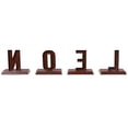 thumbnail image 6 of Metal Lettered "NOEL" Christmas Wooden Stocking Holders - 6" - Set of 4, 6 of 9