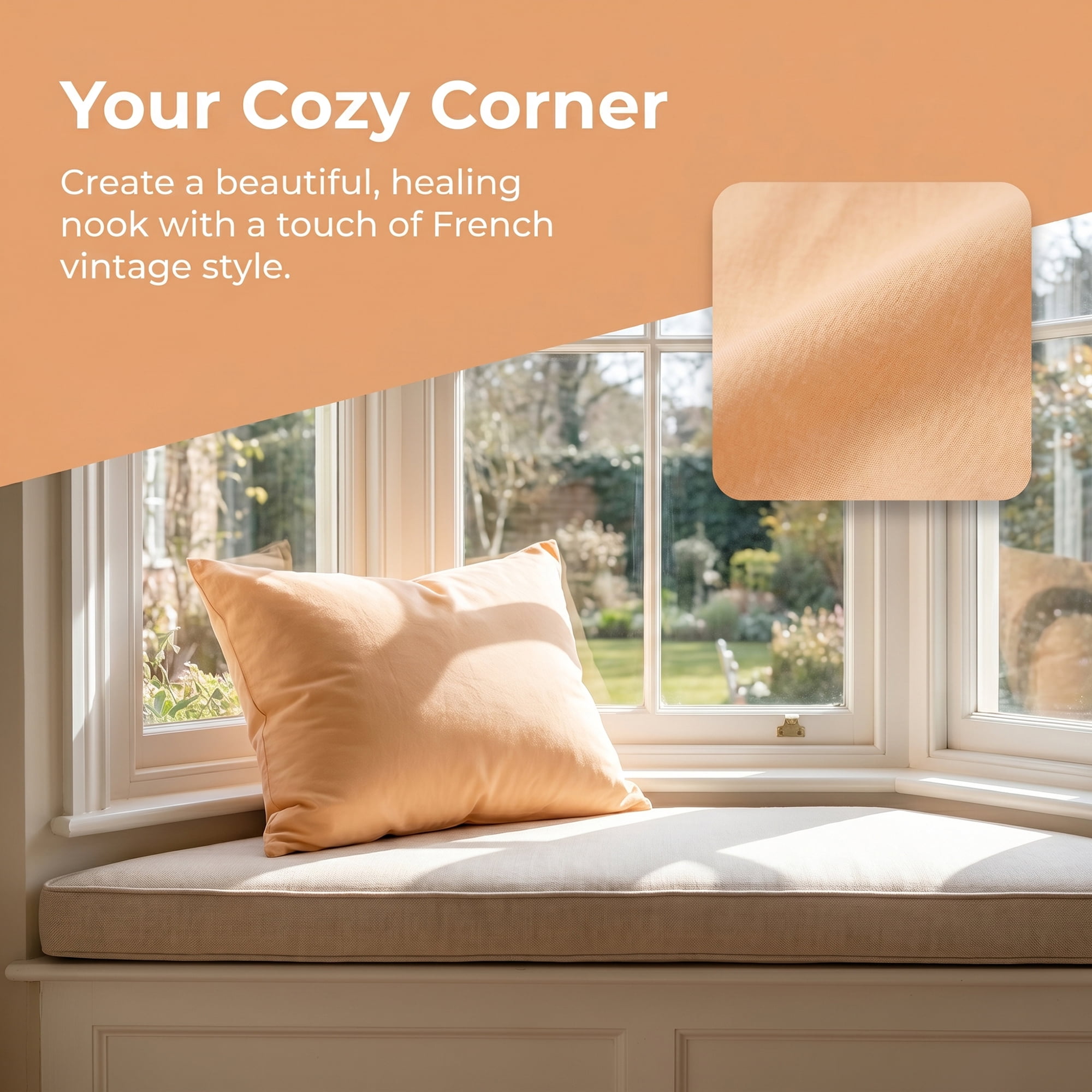 Unique Bargains 2 Pack Cotton Pillowcase Envelope Closure Bedding Orange - Yellow