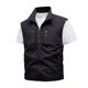 thumbnail image 1 of Chaleco ligero de softshell para hombre, chaqueta utilitaria para actividades al aire libre y viajes, cuello alto, múltiples bolsillos, para senderismo/running (XL-XXXXXXL), 1 of 3