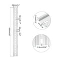 thumbnail image 2 of DIN Rail Slotted Aluminum Mounting Guide 20 Inch x 1.4 Inch x 0.3 Inch Silver Tone 8 Pcs, 2 of 4
