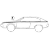Genuine OE Mitsubishi Stripe Tape - MB253820