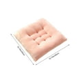 thumbnail image 4 of RFUGUG Solid Color Square Chair Cushion with Ties - Thickened Soft Milk Velvet Padding - Comfortable Seat Cushion for Kitchen, Dining Chairs & Patio Furniture - Cotton Filled, 15.75x15.75in, 4 of 7