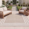 thumbnail image 5 of SAFAVIEH Cabana Henry Striped Indoor/Outdoor Area Rug, Beige/Ivory, 9' x 12', 5 of 18